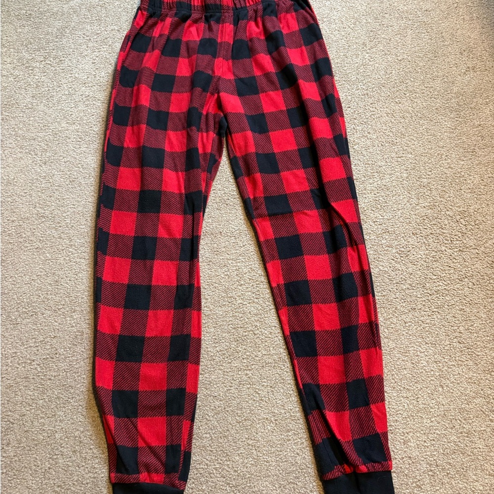 Red and Black Checkered Kids Pajama Pants